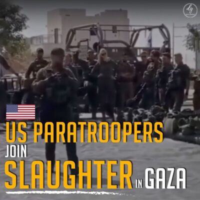 US PARATROOPERS JOIN SLAUGHTER IN GAZA #ceasefirenow