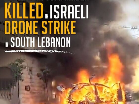 HEZBOLLAH COMMANDER KILLED IN ISRAELI DRONE STRIKE IN SOUTH LEBANON