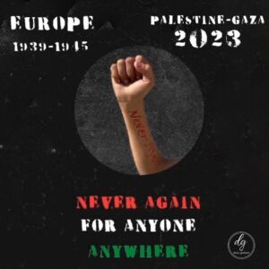 NEVER AGAIN, FOR ANYONE, ANYWHERE