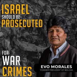 Israel should be prosecuted for war crimes