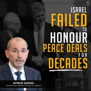 ISRAEL FAILED TO HONOUR PEACE DEALS FOR DECADES