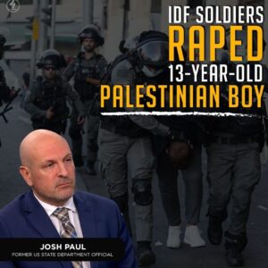IDF soldiers RAPED 13-year-old Palestinian boy