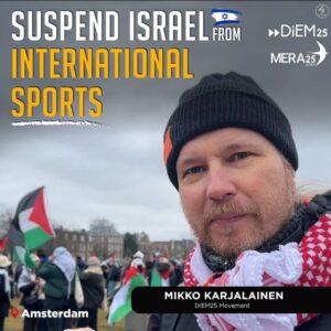 SUSPEND ISRAEL FROM INTERNATIONAL SPORTS