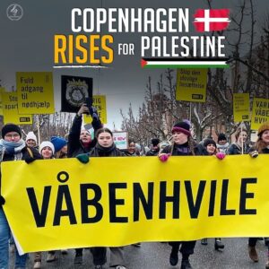 COMPENHAGEN RISES FOR PALESTINE