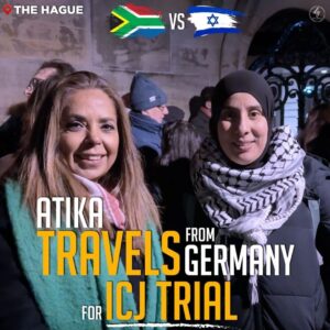 ATIKA TRAVELS FROM GERMANY FOR ICJ TRIAL