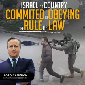 ISRAEL IS A COUNTRY COMMITED TO OBEYING THE RULE OF LAW