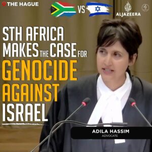 STH AFRICA MAKES THE CASE FOR GENOCIDE AGAINST ISRAEL
