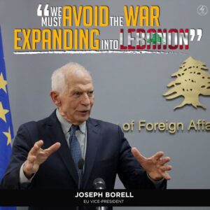 WE MUST AVOID THE WAR EXPANDING INTO LEBANON