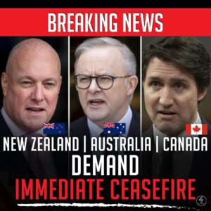 BREAKING NEWS
NEW ZEALAND | AUSTRALIA | CANADA
DEMAND IMMEDIATE CEASEFIRE