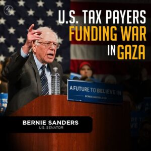 U.S. TAX PAYERS FUNDING WAR IN GAZA