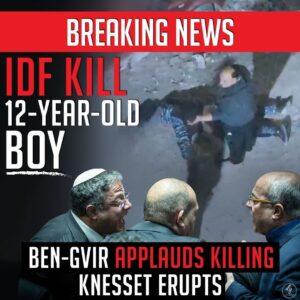 BREAKING NEWS
IDF KILL
12-YEAR-OLD BOY
BEN-GVIR APPLAUDS KILLING
KNESSET ERUPTS