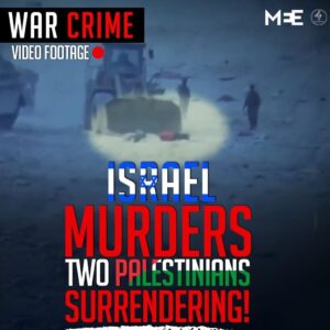 ISRAEL MURDERS TWO PALESTINIANS SURRENDERING!