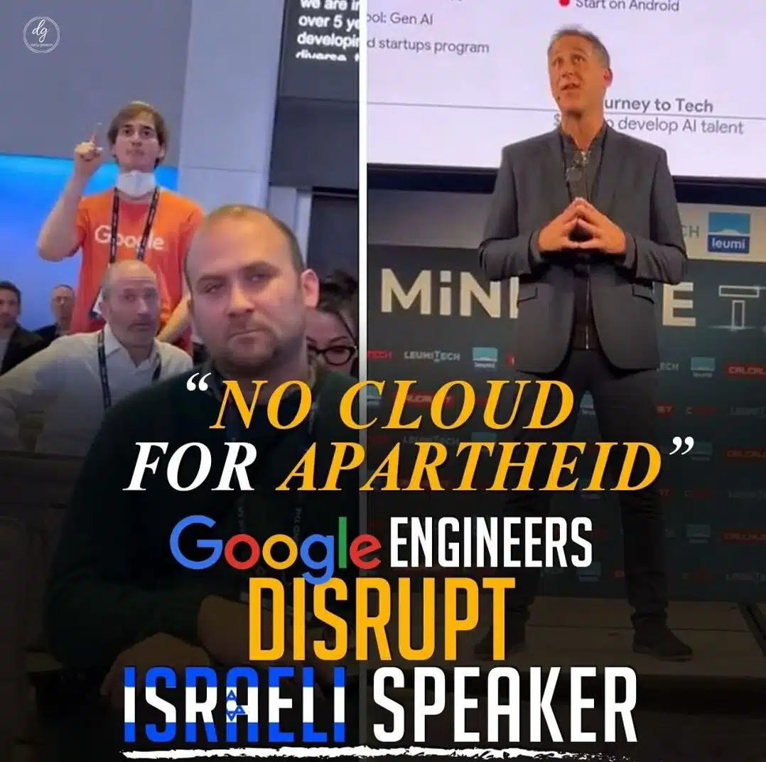 NO-CLOUD-FOR-APARTHEID-GOOGLE-ENGINEERS-DISRUPT-ISRAELI-SPEAKER-e1709797063781