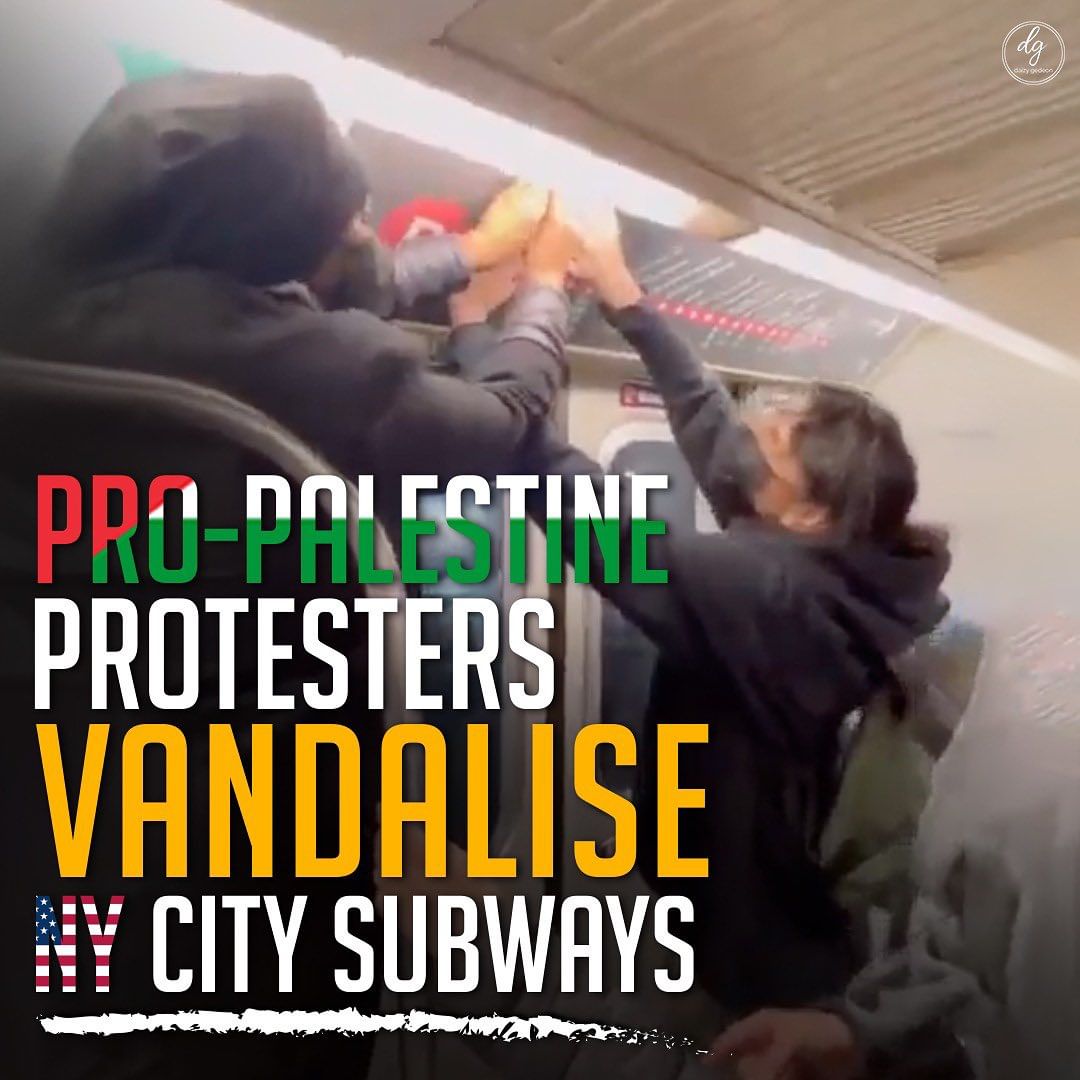 PRO-PALESTINE-PROTESTERS-VANDALISE-NY-CITY-SUBWAYS