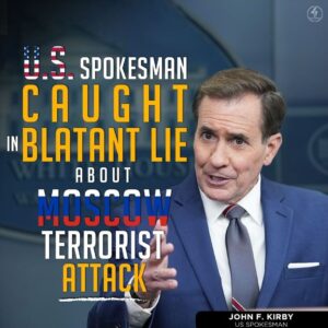 US. SPOKESMAN CAUGHT IN BLATANT LIE ABOUT MOSCOW TERRORIST ATTACK