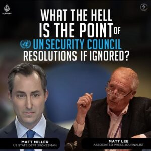 WHAT THE HELL IS THE POINT OF UN SECURITY COUNCIL RESOLUTIONS IF IGNORED?