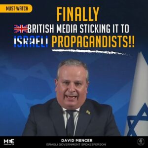 FINALLY
BRITISH MEDIA STICKING IT TO ISRAELI PROPAGANDISTS!!