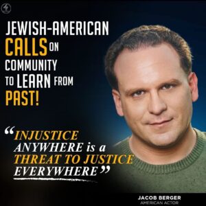 JEWISH-AMERICAN CALLS ON COMMUNITY TO LEARN FROM PAST!
“INJUSTICE
ANYWHERE is a THREAT TO JUSTICE
EVERYWHERE”