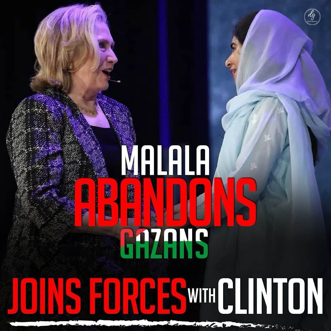 MALALA-ABANDONS-GAZANS-JOINS-FORCES-WITH-CLINTON