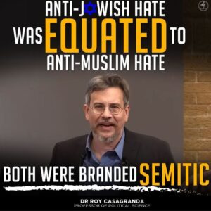 ANTI-JEWISH HATE
WAS EQUATED TO
ANTI-MUSLIM HATE
BOTH WERE BRANDED SEMITIC