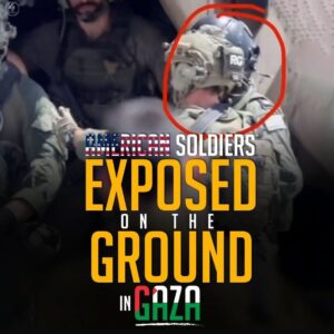 AMERICAN SOLDIERS
EXPOSED ON THE GROUND IN GAZA