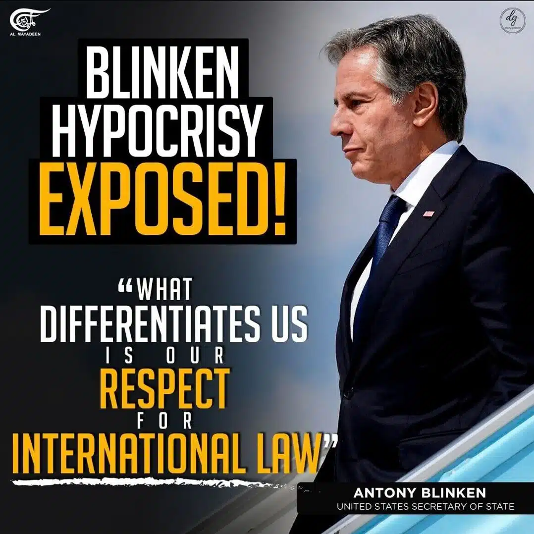 BLINKEN HYPOCRISY EXPOSED!