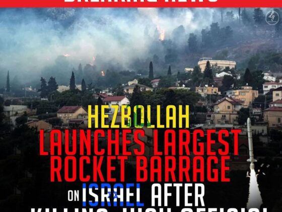 HEZBOLLAH LAUNCHES LARGEST ROCKET BARRAGE