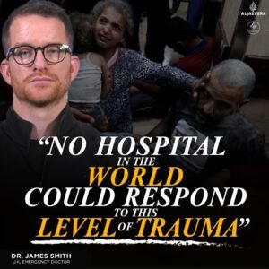 “NO HOSPITAL
IN THE WORLD COULD RESPOND TO THIS LEVEL OF TRAUMA”