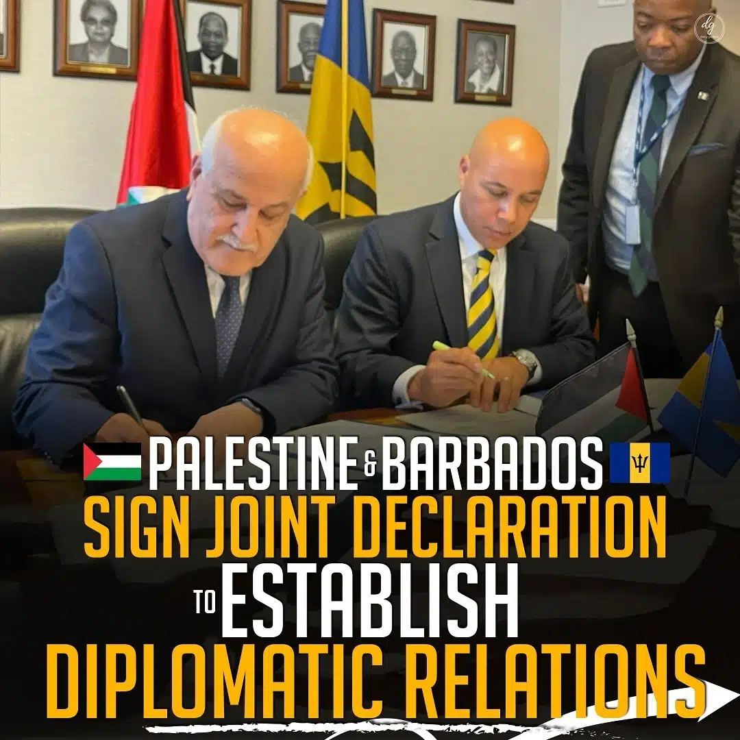 PALESTINE & BARBADOS