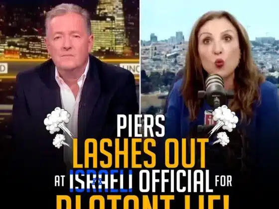 PIERS LASHES OUT AT ISRAELI OFFICIAL FOR