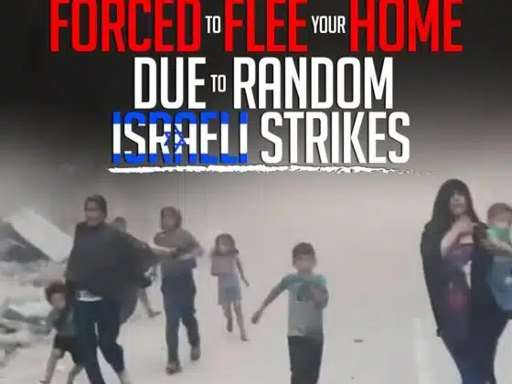 POV FORCED TO FLEE YOUR HOME DUE TO RANDOM ISRAELI STRIKES