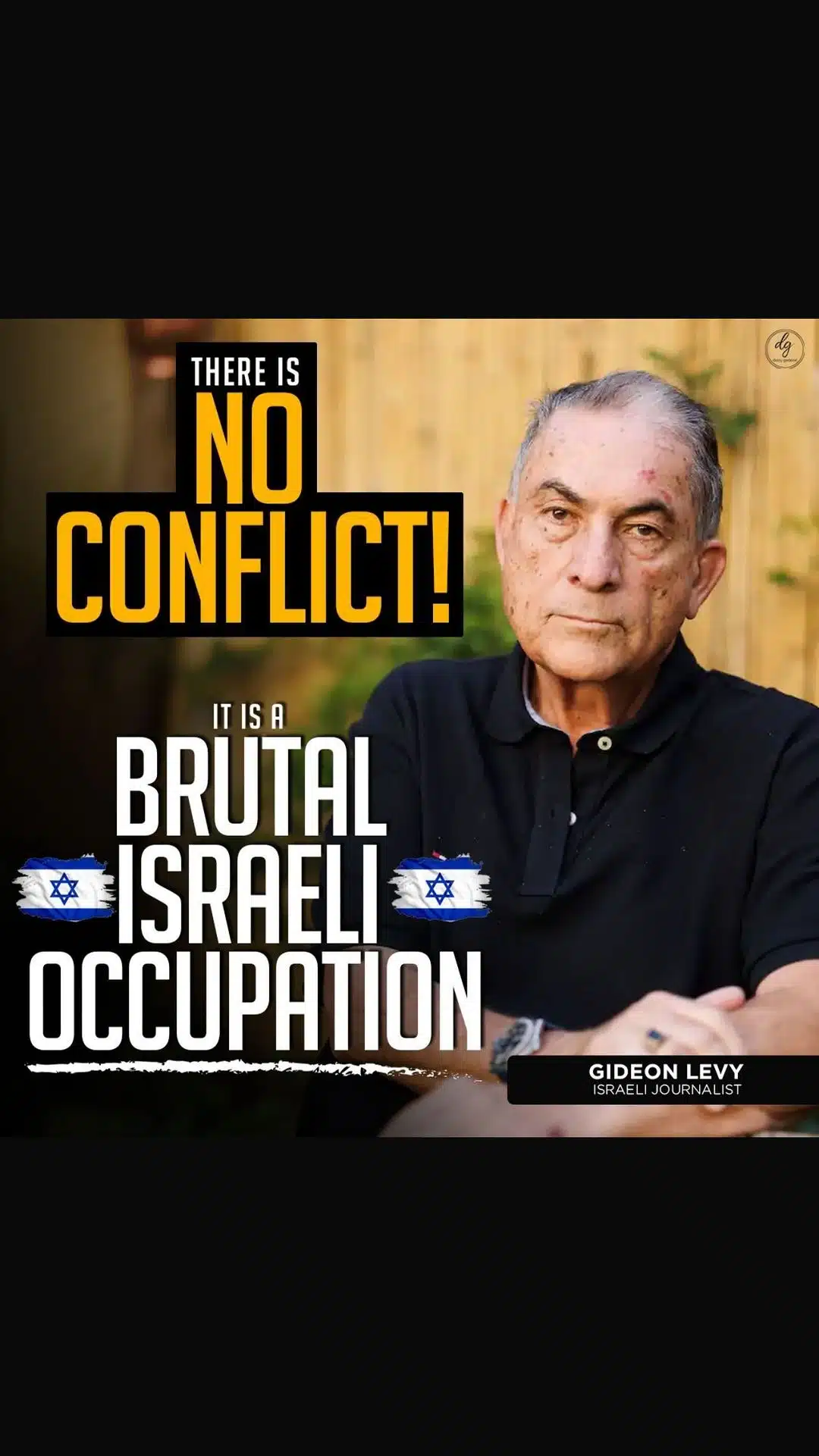 THERE IS NO CONFLICT! IT IS A BRUTAL ISRAELI OCCUPATION
