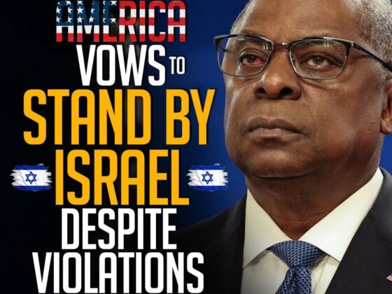 AMERICA VOWS TO STAND BY ISRAEL DESPITE VIOLATIONS