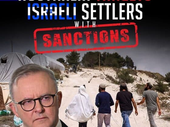 AUSTRALIA TARGETS ISRAELI SETTLERS WITH SANCTIONS