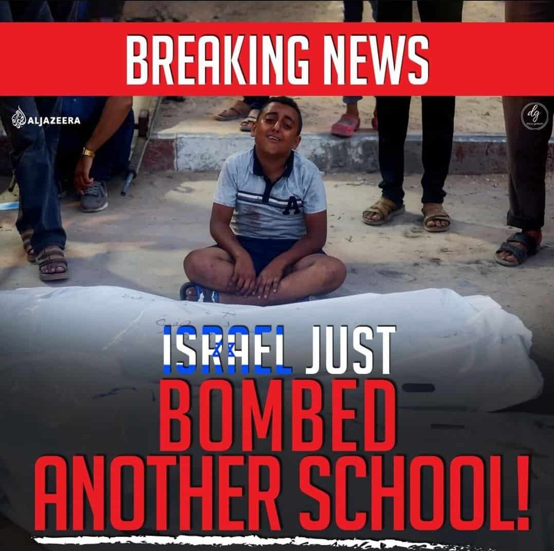 BREAKING NEWS ISRAEL JUST BOMBED ANOTHER SCHOOL!