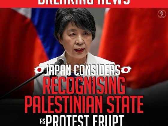 BREAKING NEWS JAPAN CONSIDERS RECOGNISING PALESTINIAN STATE AS PROTEST ERUPT ACROSS COUNTRY