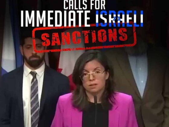 CANADIAN POLITICIAN CALLS FOR IMMEDIATE ISRAELI SANCTIONS