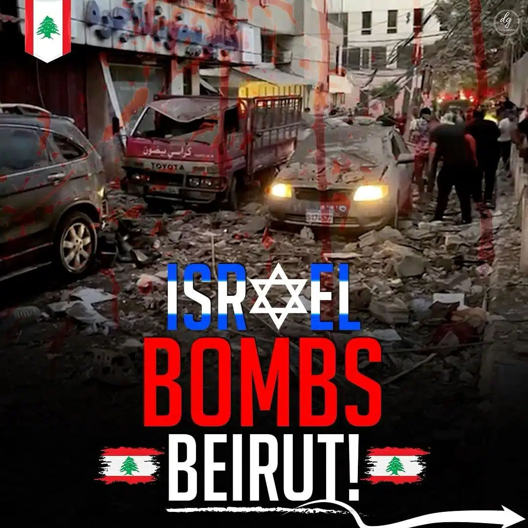 ISRAEL BOMBS BEIRUT!