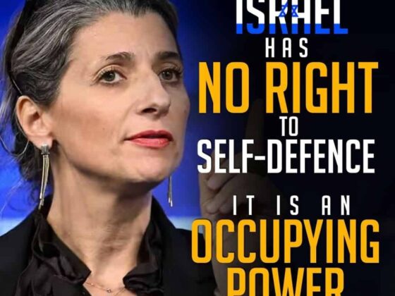 ISRAEL HAS NO RIGHT TO SELF-DEFENCE IT IS AN OCCUPYING POWER