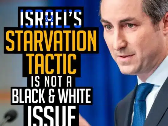 ISRAEL'S STARVATION TACTIC IS NOT A BLACK & WHITE ISSUE