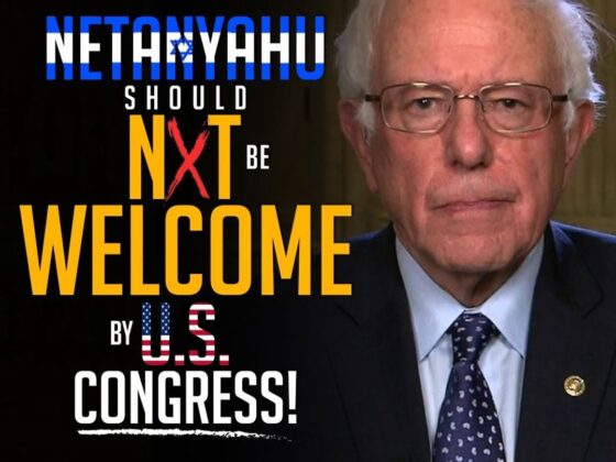 NETANYAHU SHOULD NOT BE WELCOME BY US. CONGRESS!