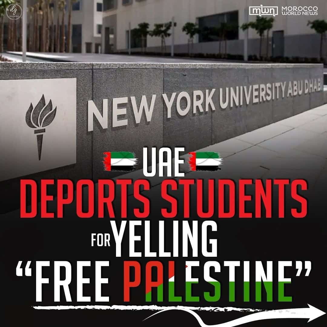 UAE DEPORTS STUDENTS FOR YELLING "FREE PALESTINE"