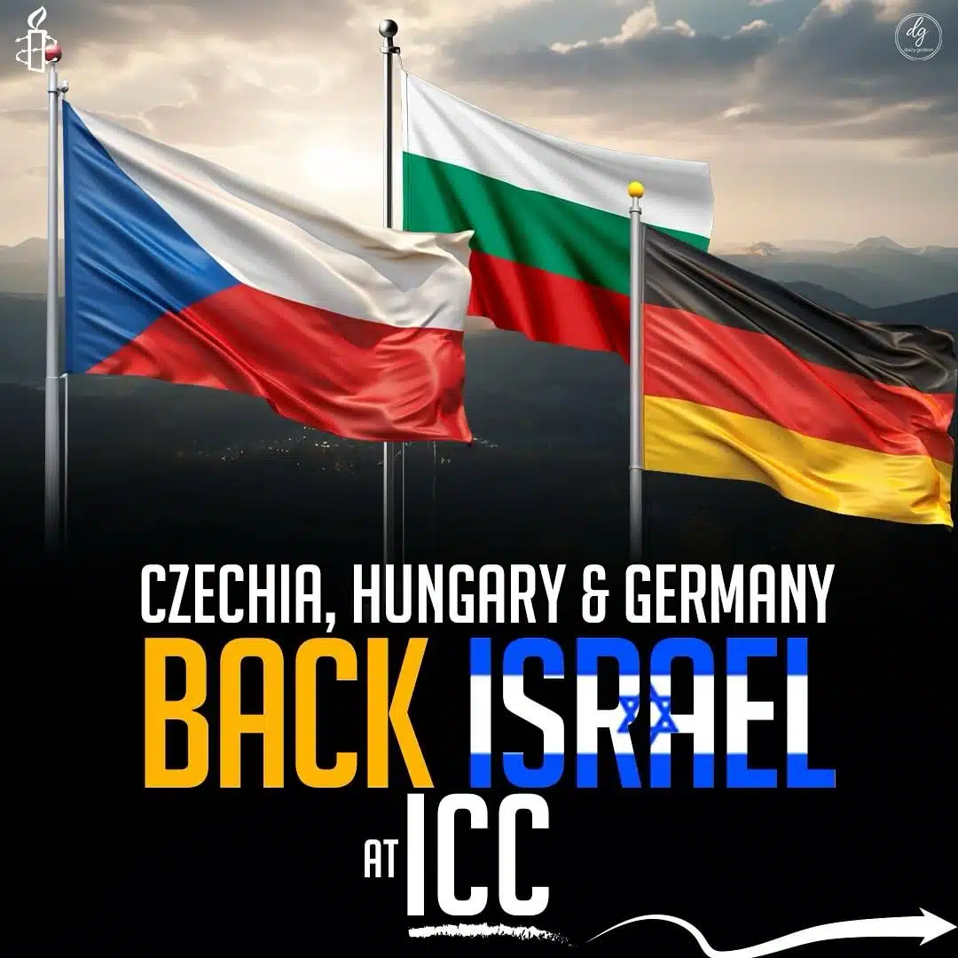 CZECHIA, HUNGARY & GERMANY BACK ISRAEL AT ICC