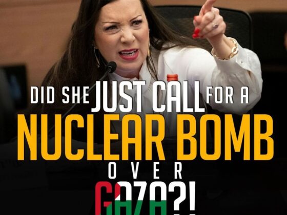 DID SHE JUST CALL FOR A NUCLEAR BOMB OVER GAZA?!