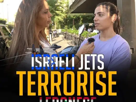 ISRAELI JETS TERRORISE LEBANESE