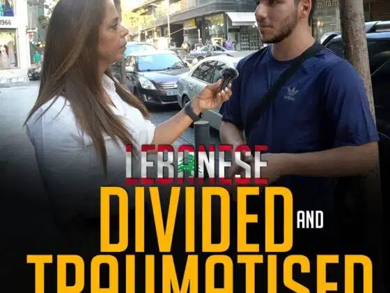 LEBANESE DIVIDED AND TRAUMATISED