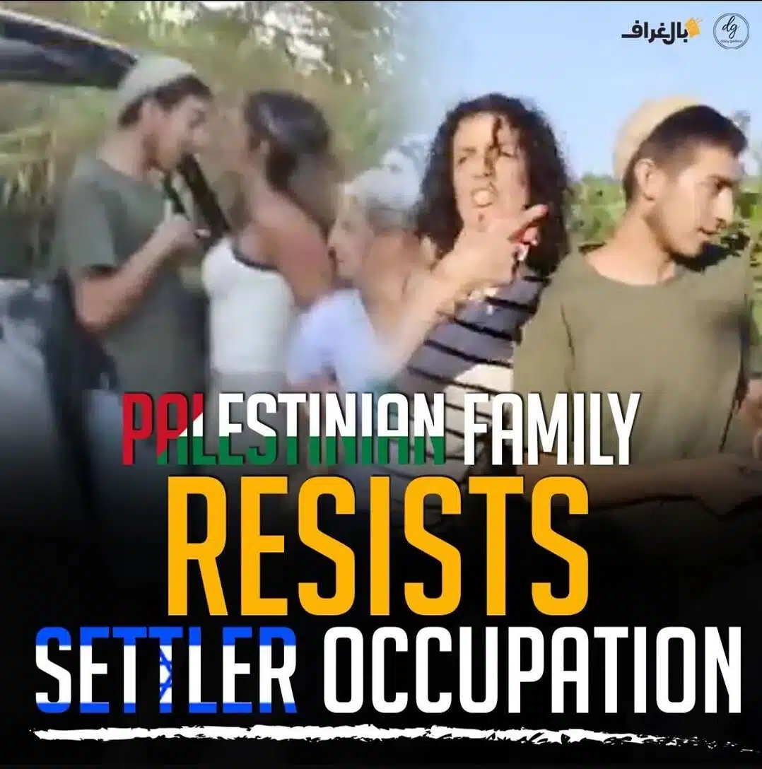 PALESTINIAN FAMILY RESISTS SETTLER OCCUPATION