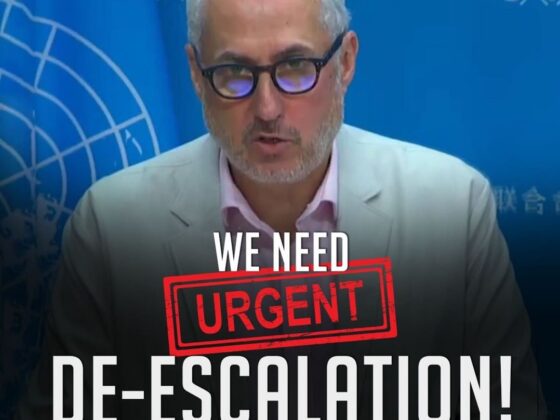 WE NEED URGENT DE-ESCALATION!