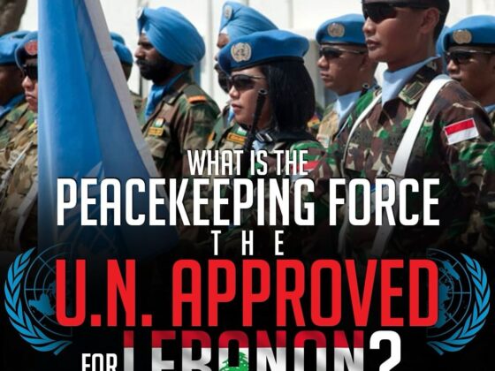 WHAT IS THE PEACEKEEPING FORCE THE U.N. APPROVED FOR LEBANON?