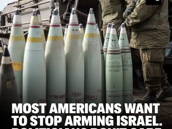 MOST AMERICANS WANT TO STOP ARMING ISRAEL. POLITICIANS DON'T CARE.